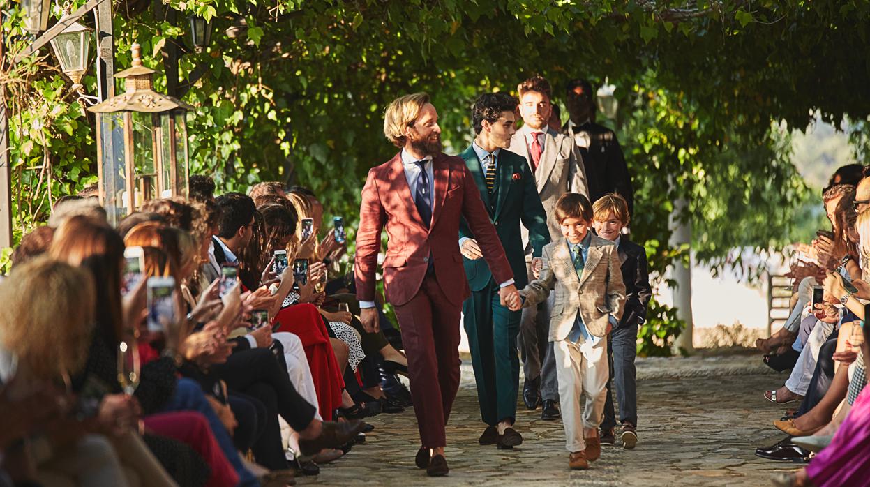 Un momento del desfile en el Cortijo La Vieja Cigarra