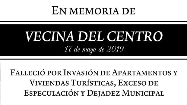 Málaga enterrará el alma de su casco histórico como acto simbólico contra los apartamentos turísticos