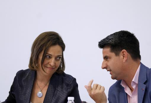 Ambrosio y García en el debate de candidatos