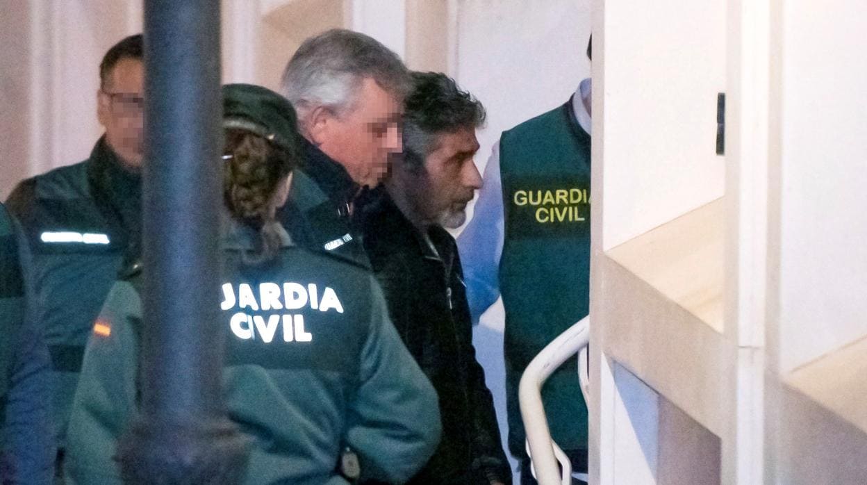Bernardo Montoya el día de su arresto, en los juzgados de Valverde