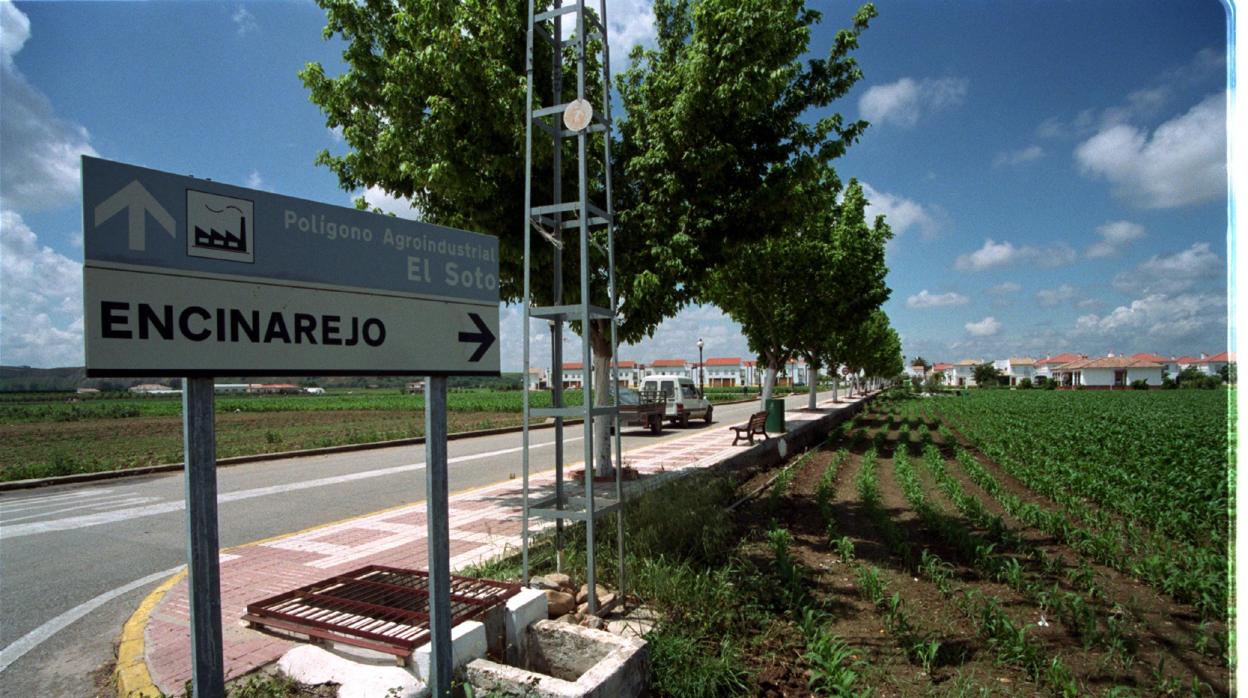 Entrada a la localidad de Encinarejo en Córdoba