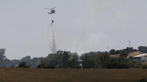 Extinguido el incendio en la Campiñuela de Córdoba