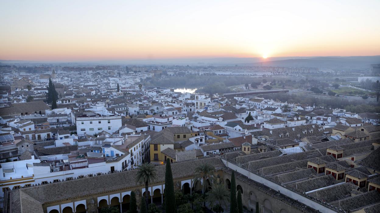 Amanecer en Córdoba desde la torre de la Mezquita-Catedral