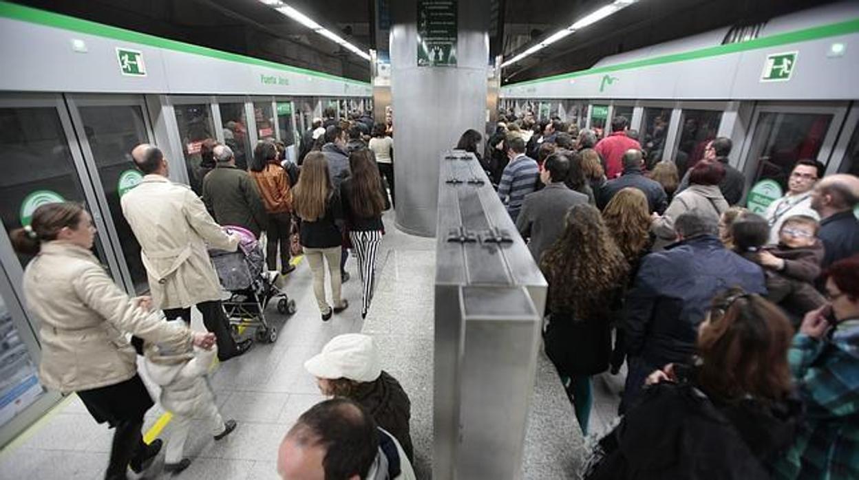 Una estación del Metro de Sevilla