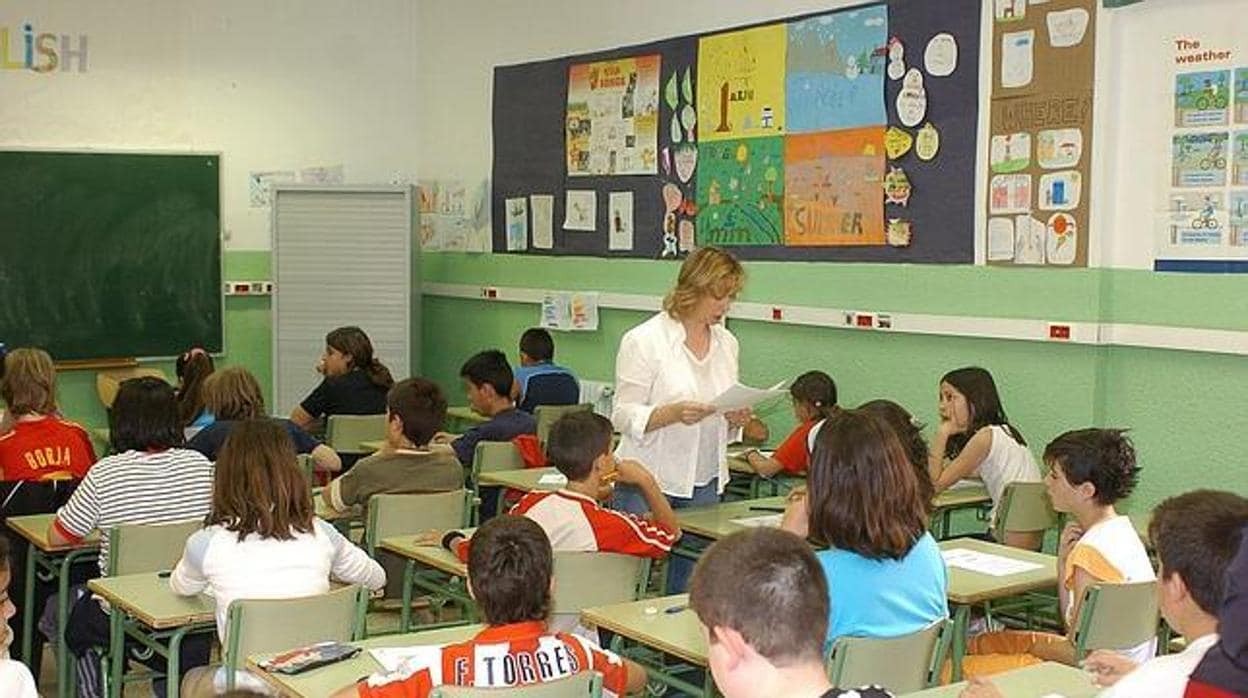 Alumnos de un colegio andaluz