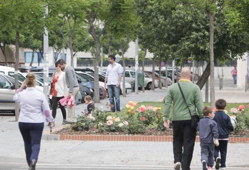 Niños en el barrio de Arroyo del Moro de Córdoba