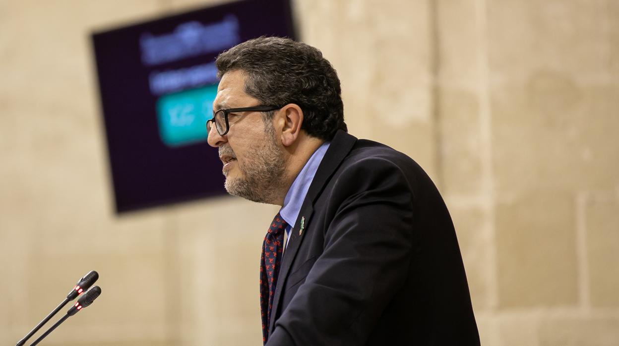 Francisco Serrano, presidente del grupo Vox Andalucía en el Parlamento