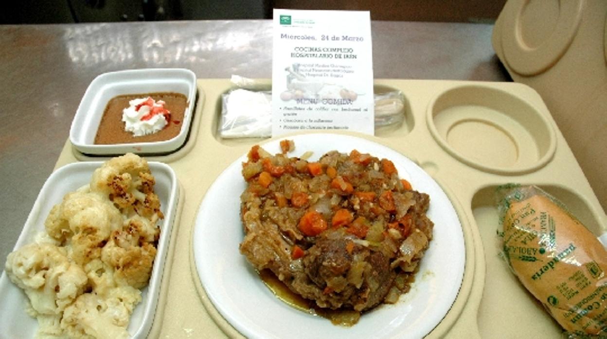 Menú de un hospital de Jaén