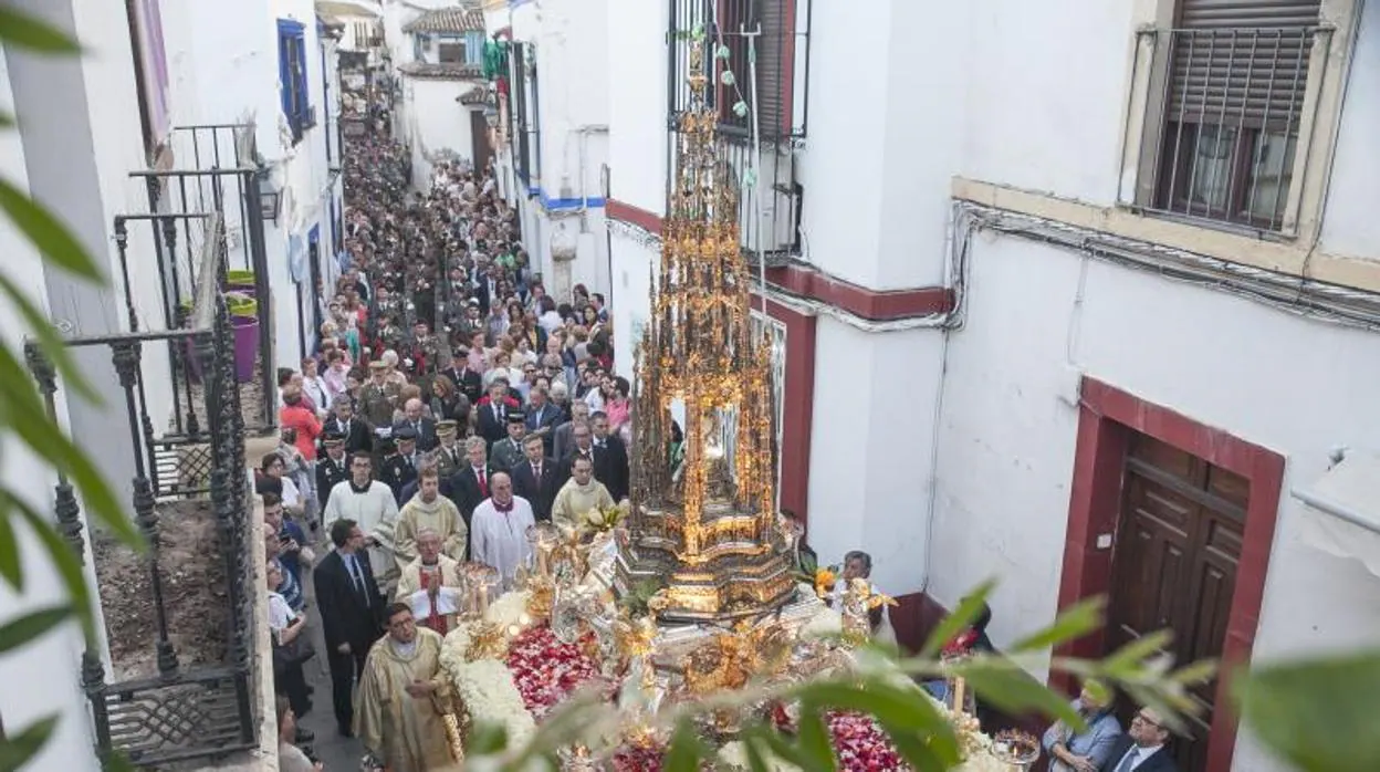 El Corpus Christi en su salida procesional en 2016