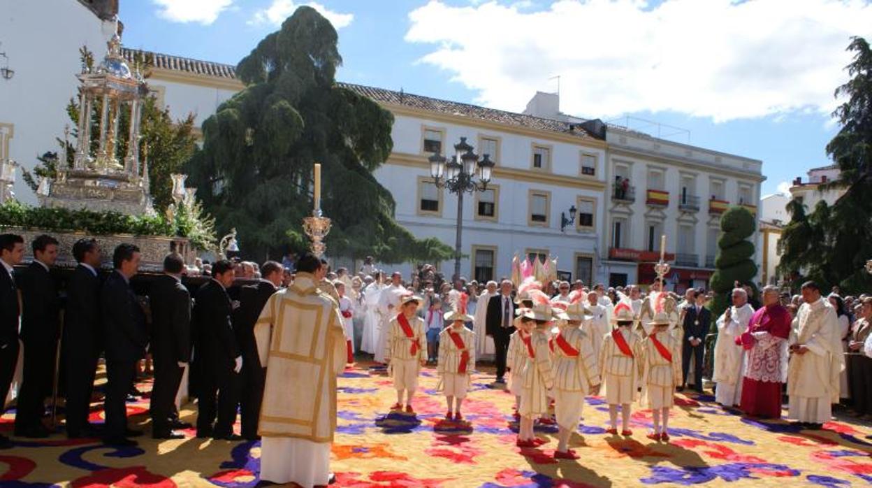 Celebración del Corpus en Priego