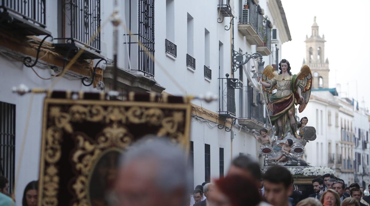 San Rafael por las calles de Córdoba en su traslado a San Andrés