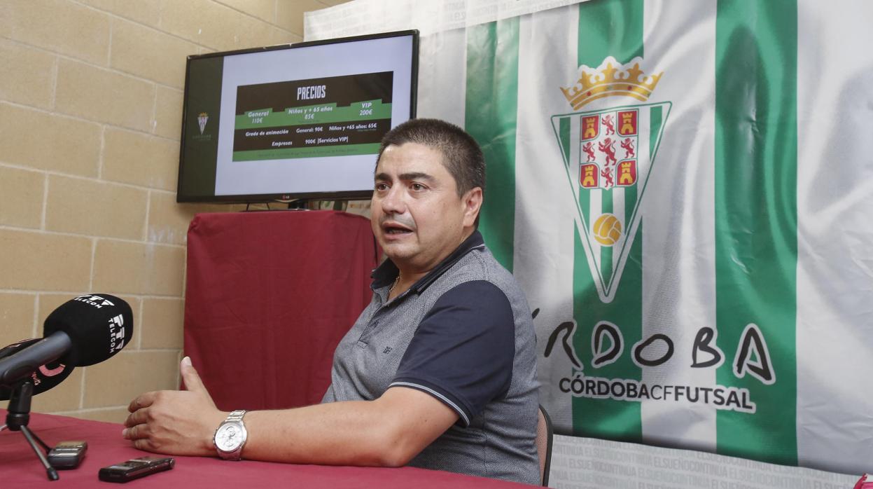 El presidente del Córdoba Futsal, José García Román