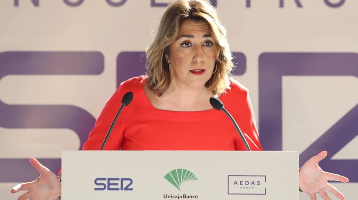 La secreteraria general del PSOE de Andalucía, Susana Díaz