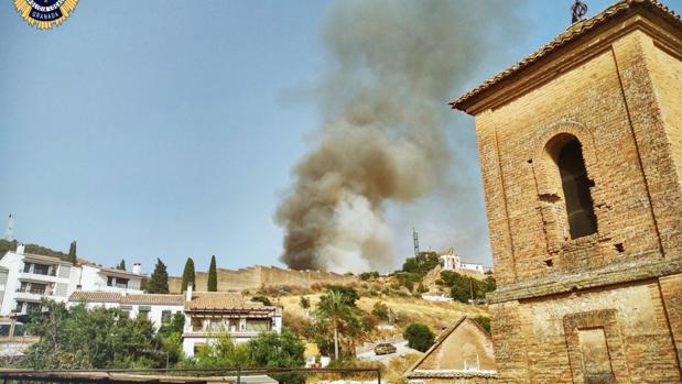 Detenida la presunta autora del incendio en el Sacromonte de Granada