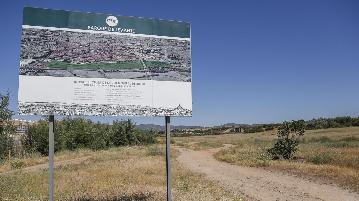 Parque de Levante, pendiente de remodelación con fondos Edusi