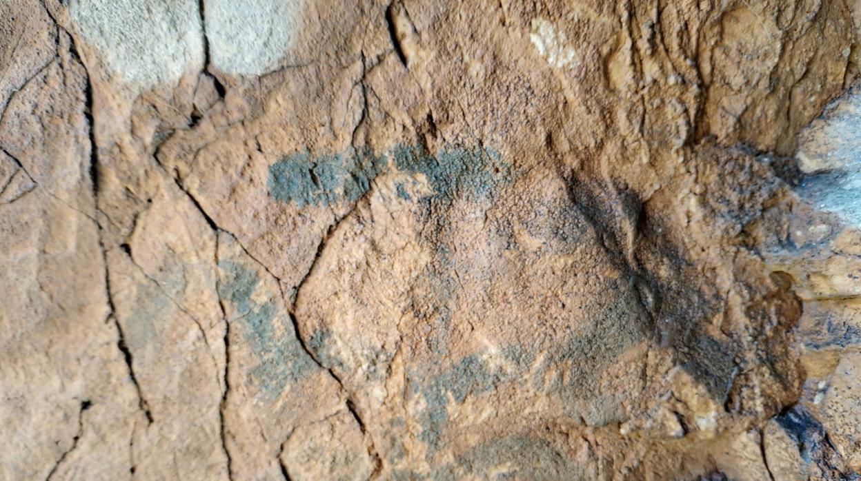 Pinturas rupestres descubiertas en la cueva del valle de Otíñar