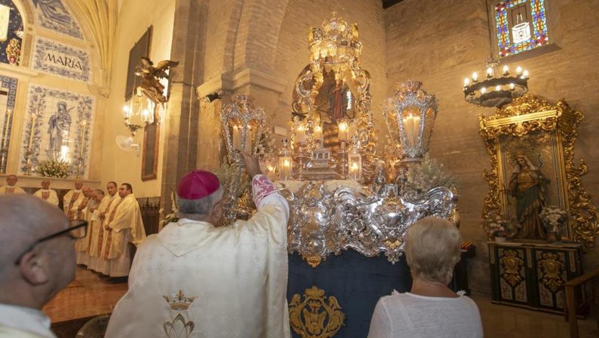 La Virgen de la Fuensanta el pasado 8 de septiembre