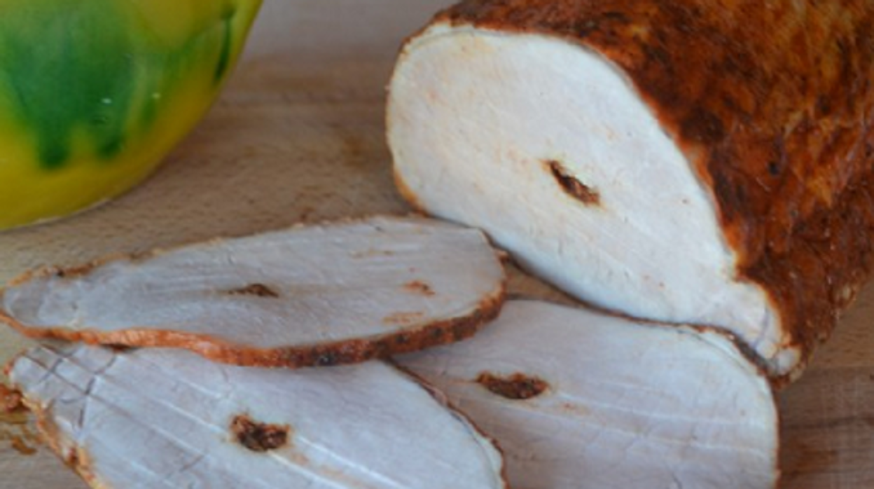 Carne mechada en una imagen de archivo