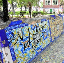 Los azulejos de los Jardines de la Agricultura, una valiosa obra de los años 20 víctima del vandalismo