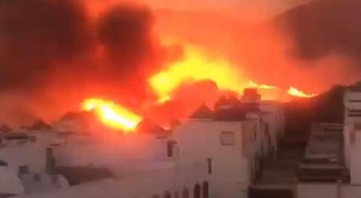Uno de los incendios en Marbella