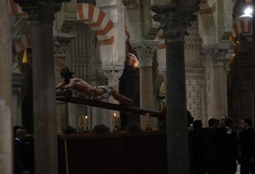 El Cristo de la Oración y Caridad, por primera vez en la Catedral de Córdoba