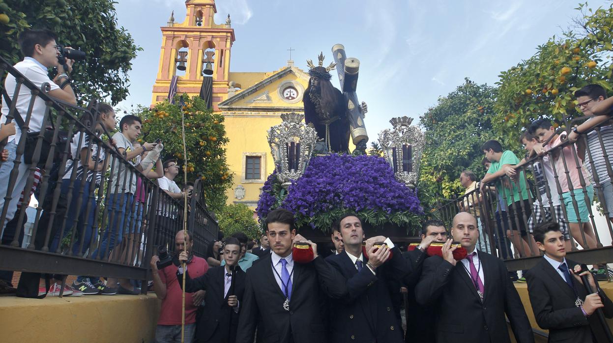 Jesús Caído, en su traslado a la Catedral de Córdoba en 2015