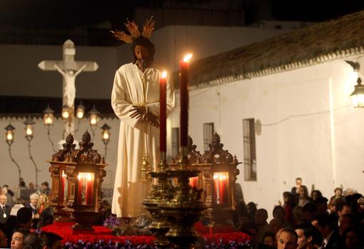 Jesús de la Sangre, en su vía crucis del Viernes de Dolores