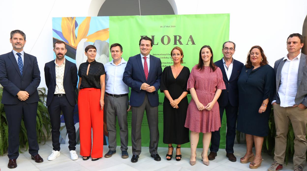 Representantes de las instituciones organizadoras y colaboradoras del festival Flora de Córdoba