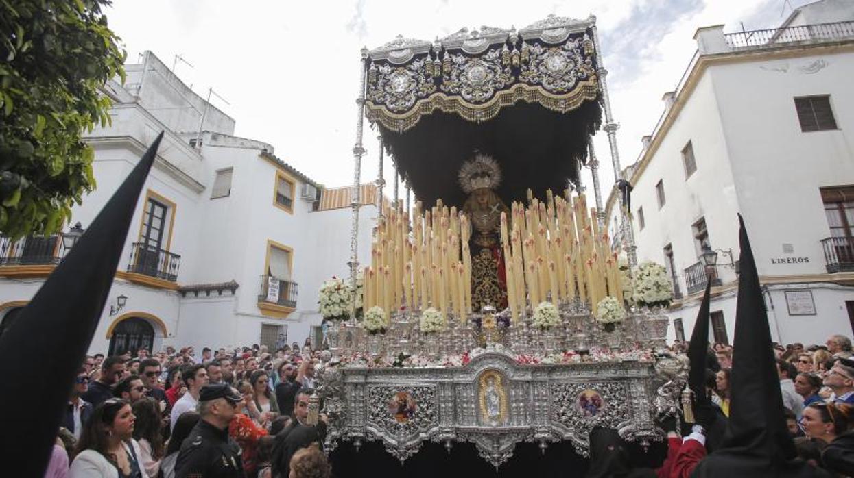 María Santísima de la Concepción en su última salida procesional