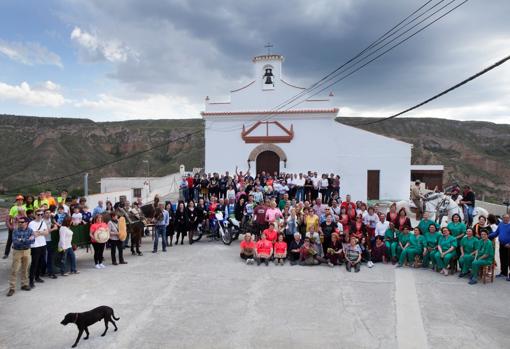 Algunos de los vecinos participantes en el programa de Jesús Calleja.