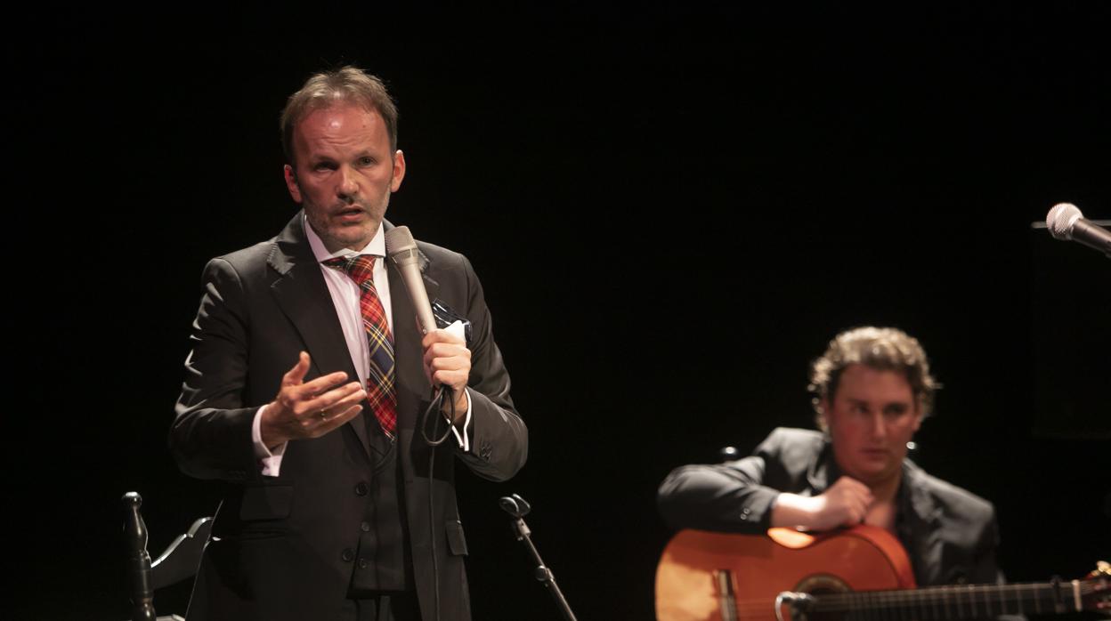 David del Pino en un concierto en el Teatro Góngora de Córdoba