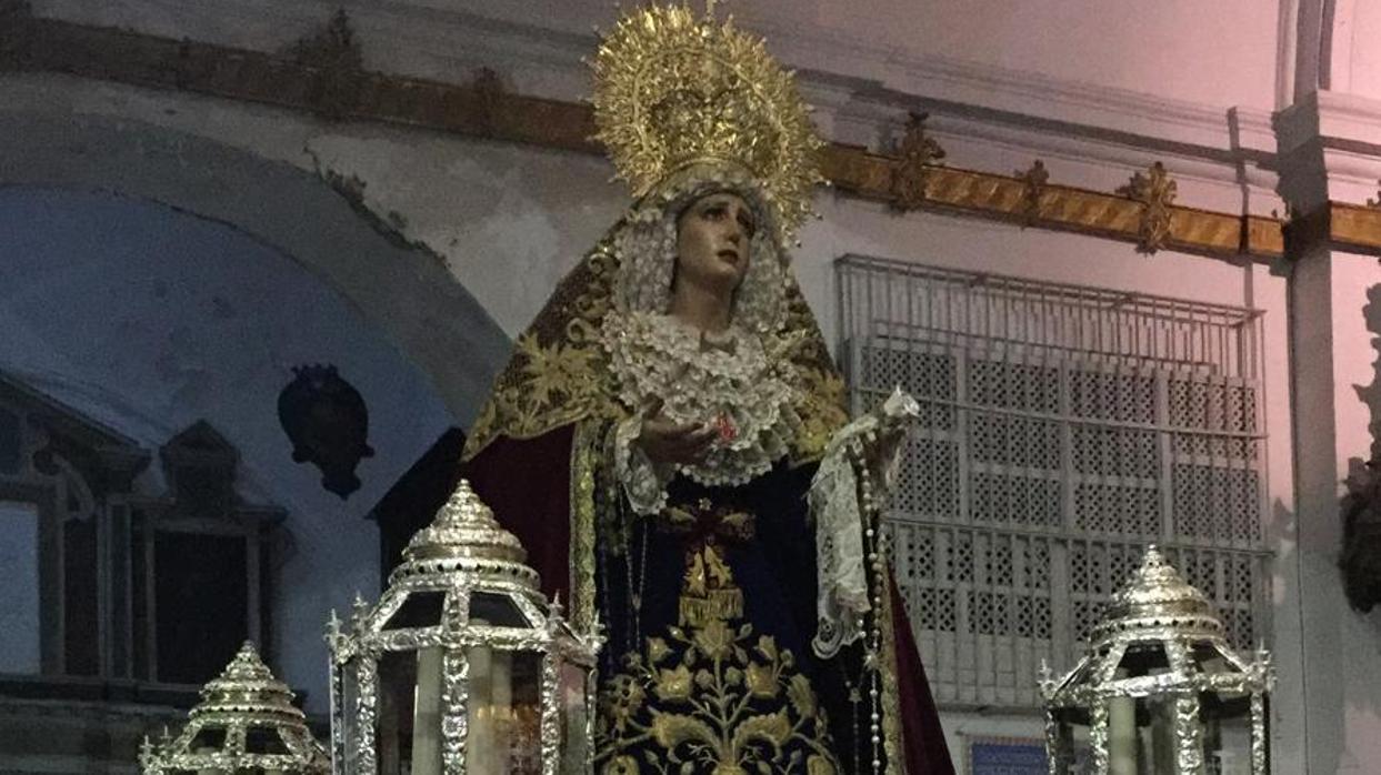 Rosario vespertino en Santa María