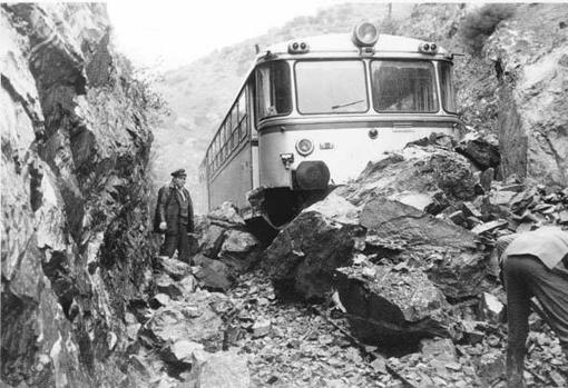 Accidente ferroviario cerca de El Vacar, ocurrido en 1973