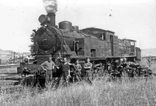 Locomotoras en Cabeza de Vaca en 1962
