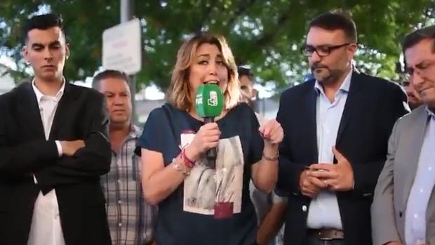 Así defendía Susana Díaz al «alcalde honrado» de Vegas del Genil