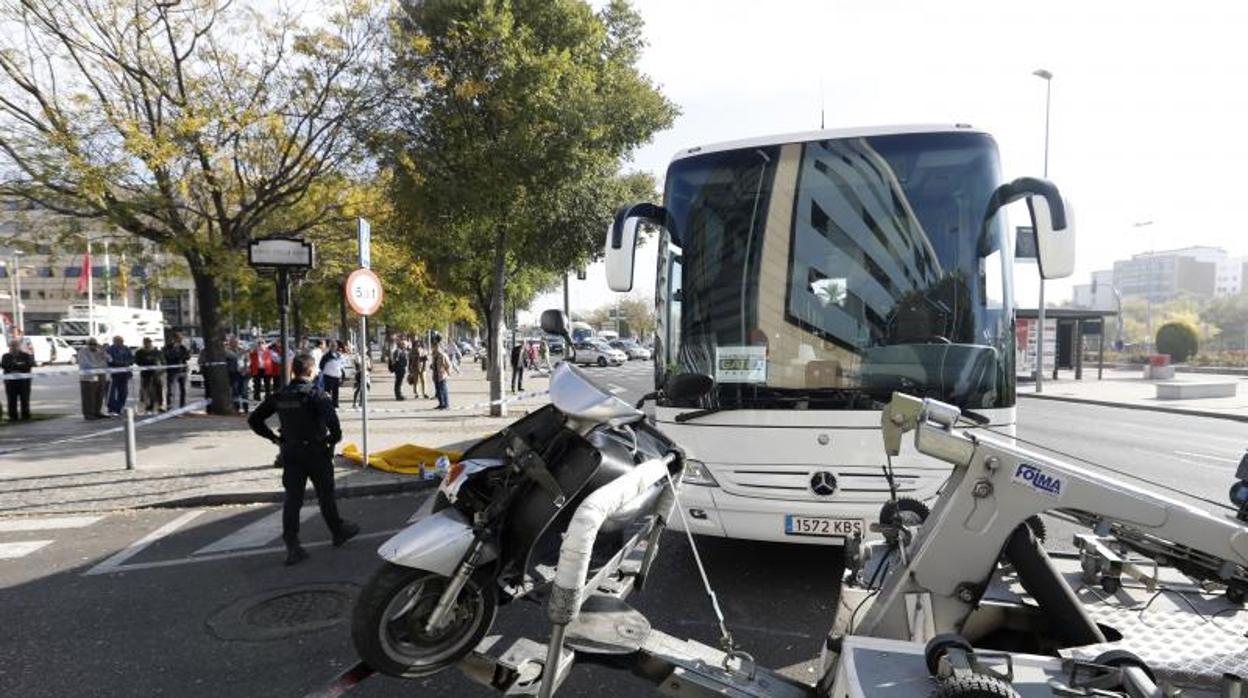 Lugar del accidente moral en la Avenida de la Libertad