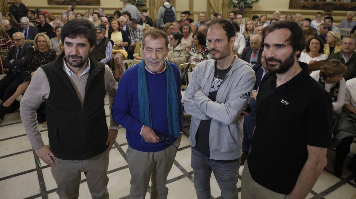 Gonzalo Altozano, Fernando Sánchez Dragó, Pedro Insua y Fernando Díaz Villanueva, en el Círculo