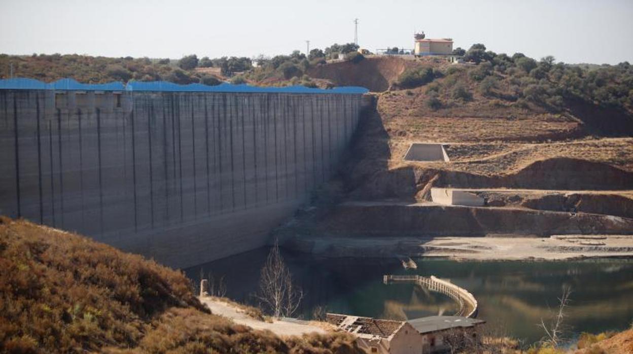 El pantano de La Breña II, en los últimos días de septiembre de este año