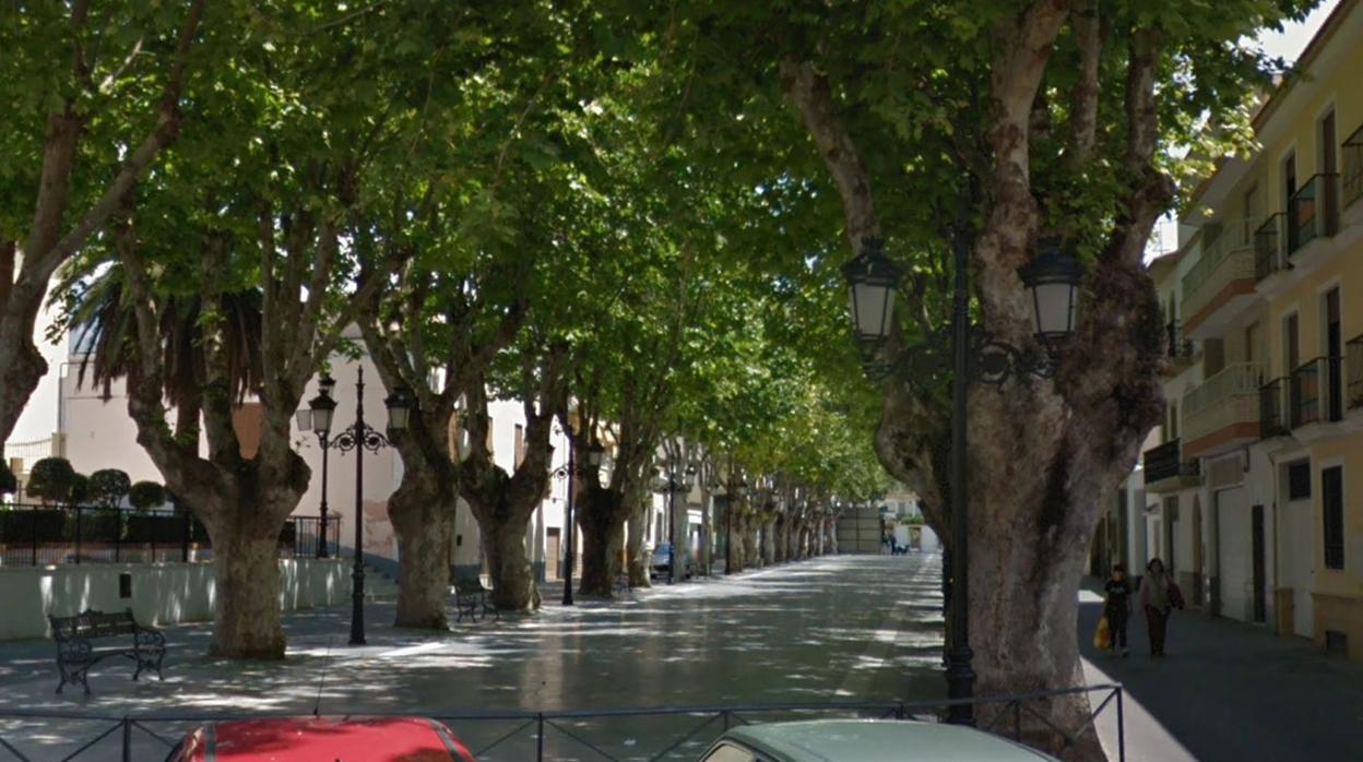 Zona verde en la localidad de Berja, en Almería