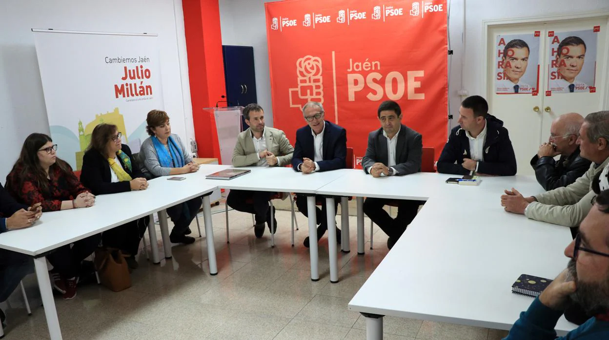 Reunión del ministro de Cultura en funciones, José Guirao, en la sede de su partido en Jaén MANUEL MIRÓ