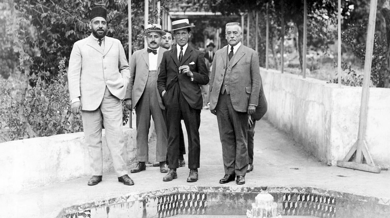 El ex sultán de Marruecos en la finca El Retiro, en una foto que data de 1930