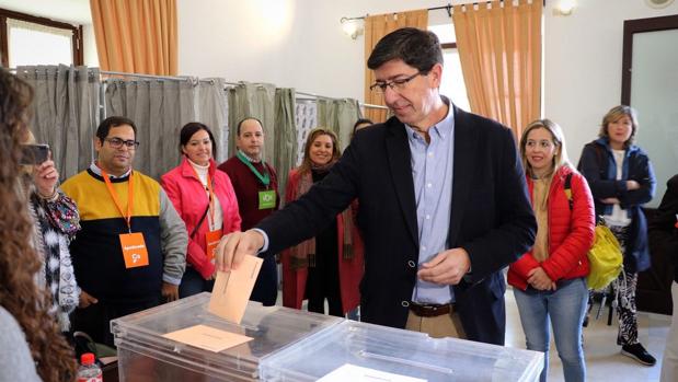 Elecciones generales 2019: Juan Marín, seguro de que Ciudadanos «dará la vuelta» a las encuestas