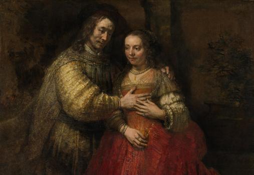 Cuadro «La novia judía», de Rembrandt