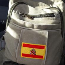Imagen completa de la mochila del guardia civil