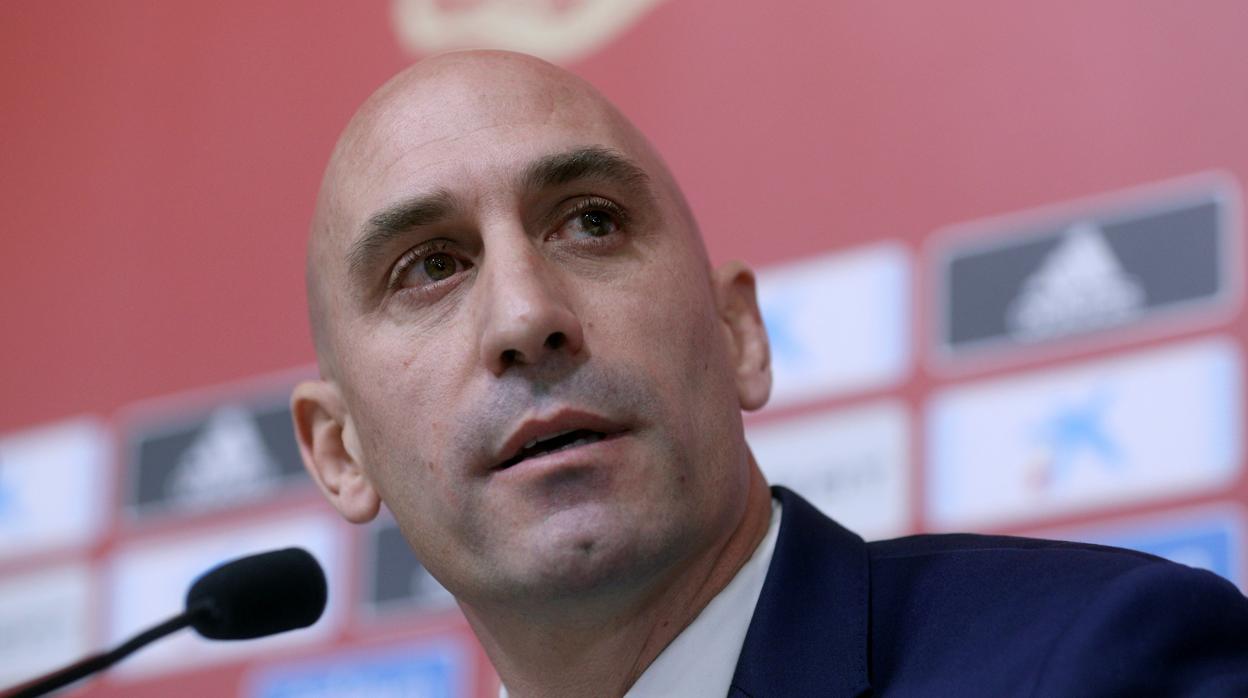 El presidente de la Federación Española de Fútbol, Luis Rubiales