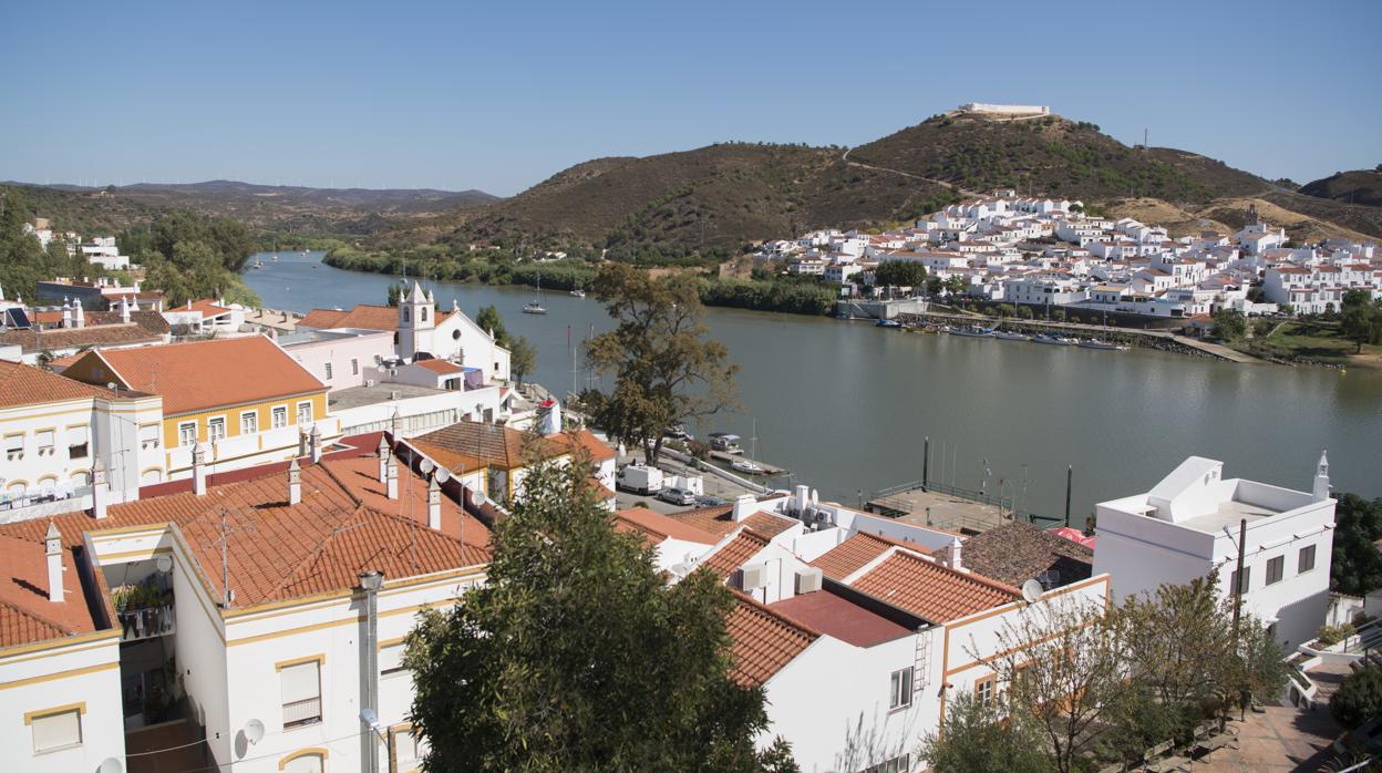 Zona del río Guadiana en la que se busca al desaparecido,