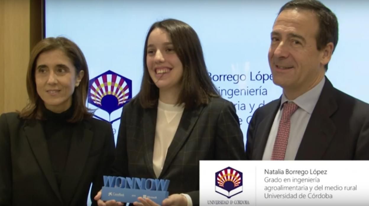 Una alumna de la Universidad de Córdoba, premio a la excelencia femenina de Caixabank-Microsoft