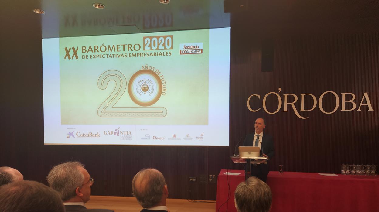 Un momento de la presentación del Barómetro de Expectativas Empresariales de Andalucía Económica