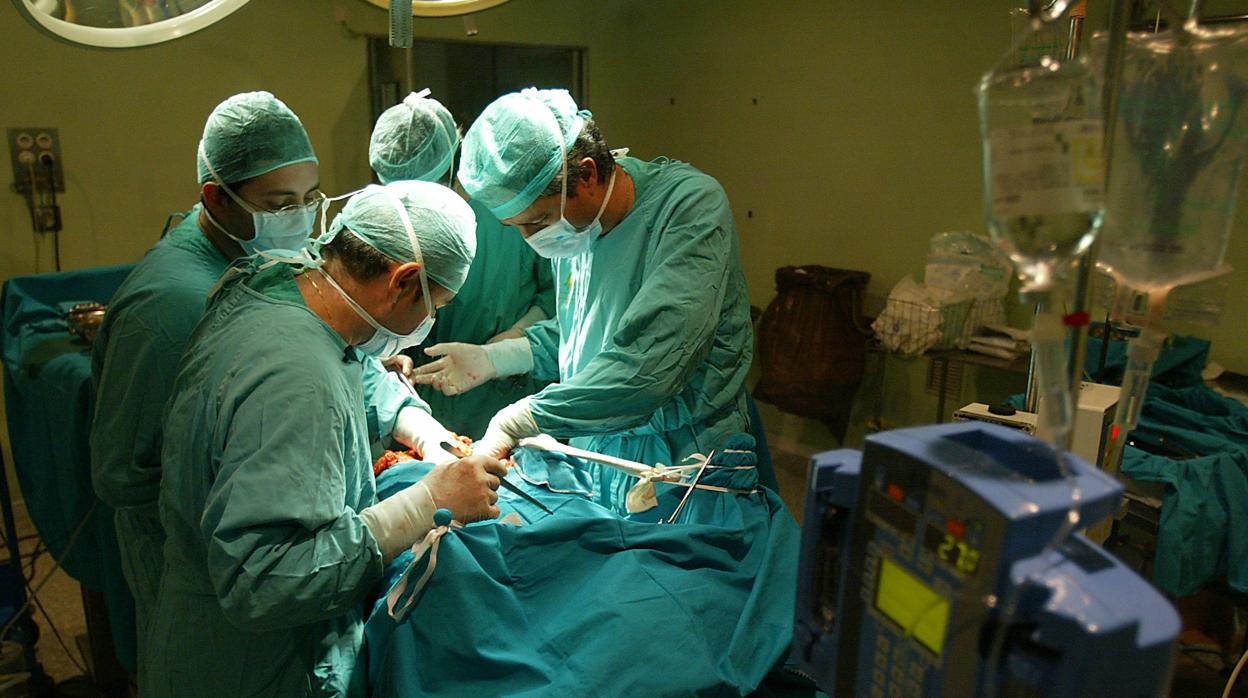 Personal sanitario en una operación quirúrgica en el hospital Reina Sofía de Córdoba