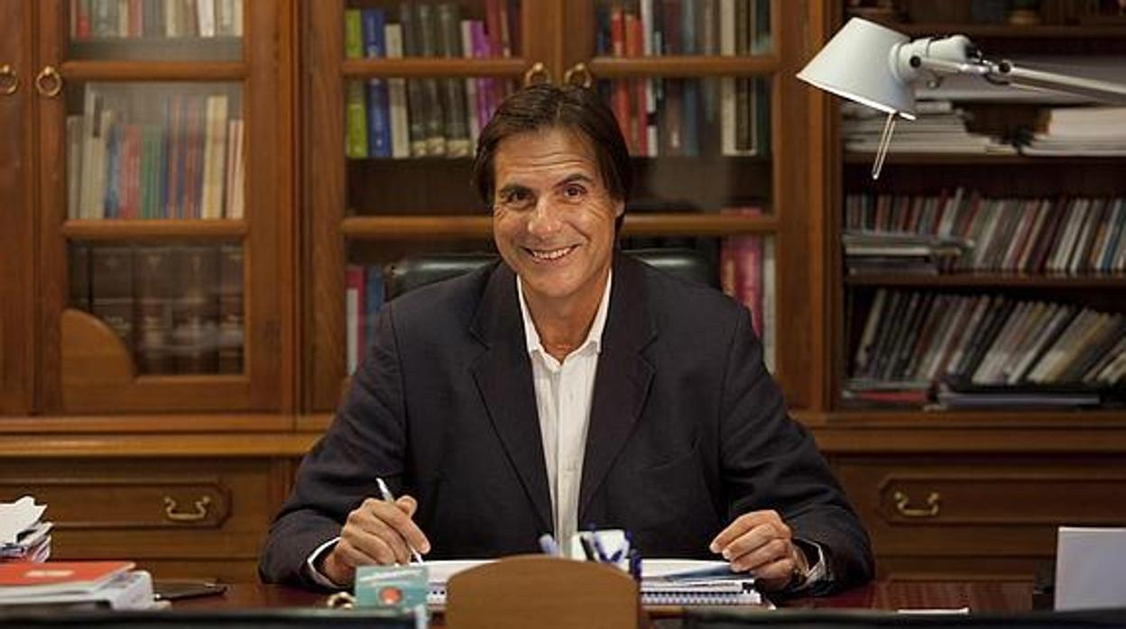 Damián Caneda en una imagen de 2014 de su etapa como concejal
